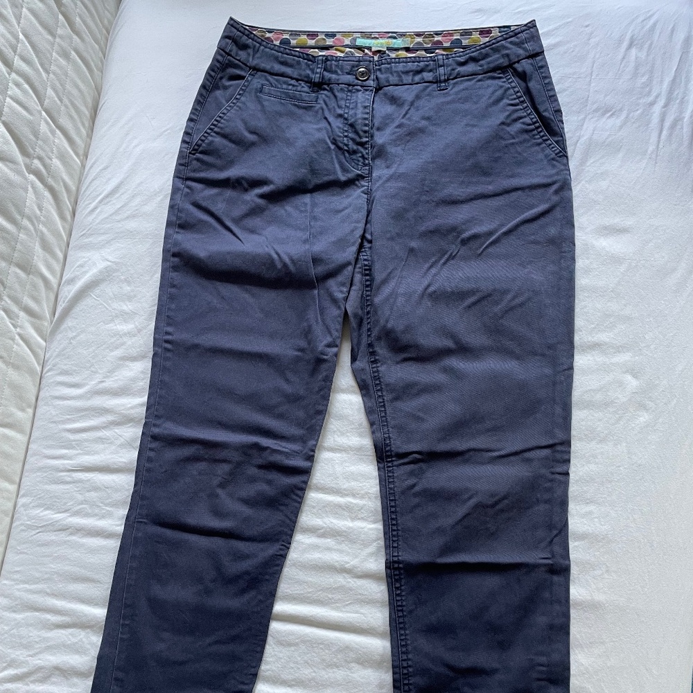 Boden navy blue chino pants